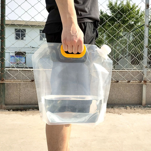 Outdoor portable folding water bag camping hiking water storage bag thickened large capacity portable water bag oil rice bag suction mouth bag