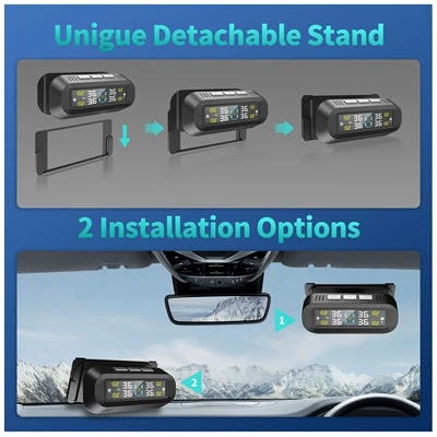 Tire pressure monitoring system Solar-Powered Tire Pressure Monitoring