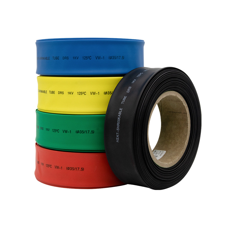 厂家直销电力金具DRS-1KV阻燃热缩套管 热缩管 Φ8MM (每盘100米)