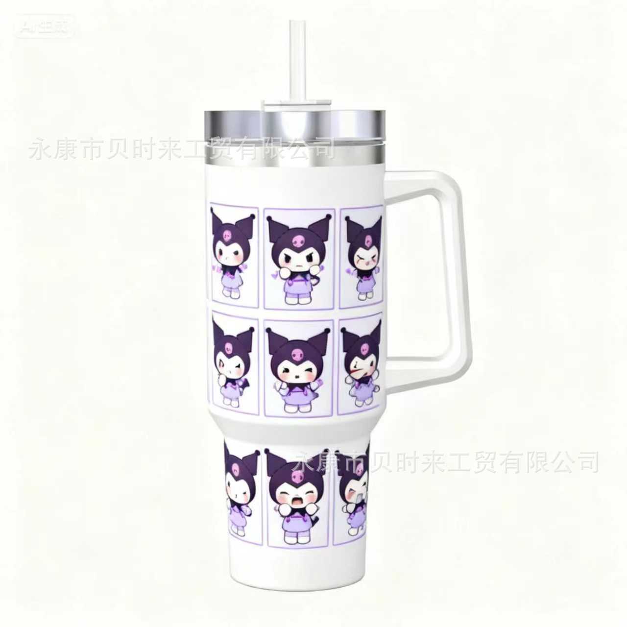 Transfronterizo Amazon 40oz Sanrio dibujos animados KT gato serie termo taza de hielo taza de café portátil con mango