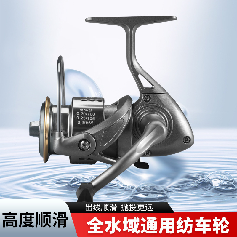 Spinning Reel, Fishing Reel, Small Golf Lure Reel, Black Metal Spool Fishing Reel, Sea Fishing, Black Fishing Reel, Long-Distance Casting, Micro-Fishing Spinning Reel, Fishing Reel, Small Golf Lure Reel, Black Metal Spool Fishing Reel, Sea Fishing, Black Fishing Reel, Long-Distance Casting, Micro-Fishing