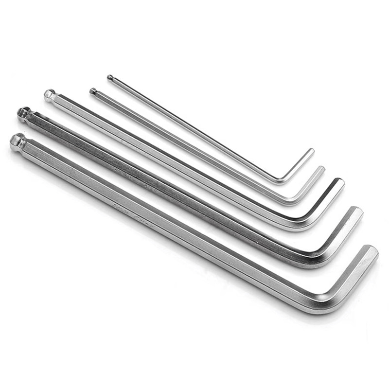 ✅加长内六角扳手22.512mm4球头号8 7106六方棱型扳手53单个L