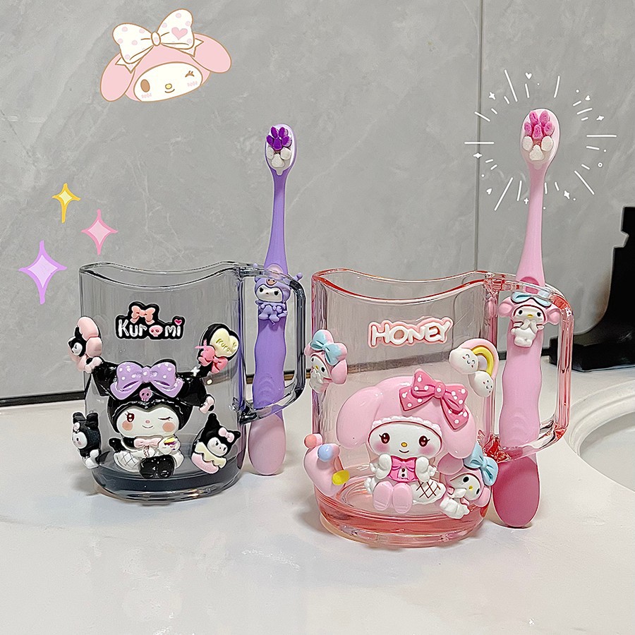 Cartoon children's cute toothbrush for boys and girls, high quality mouthwash