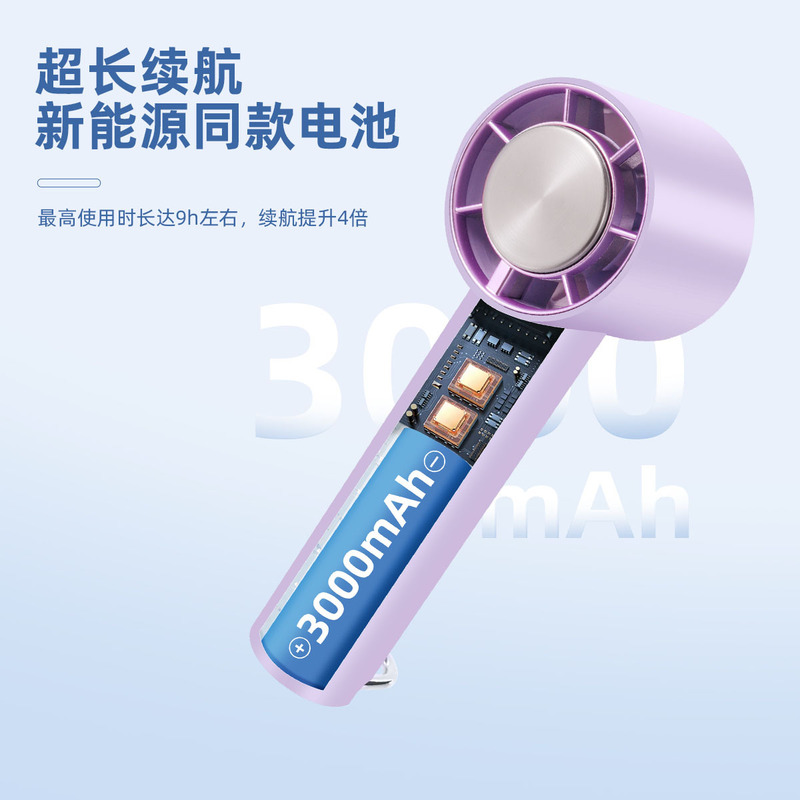 2025 国境を越えた新しい高速ハンドヘルドアイスパック冷凍小型ファンカラビナフックデジタルディスプレイ USB ミニ充電|undefined