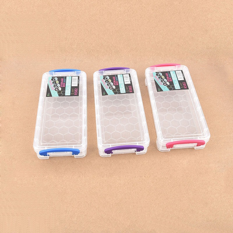 长方形零件盒收纳盒 健桦R582 R585 文具盒笔盒 手机维修工具盒