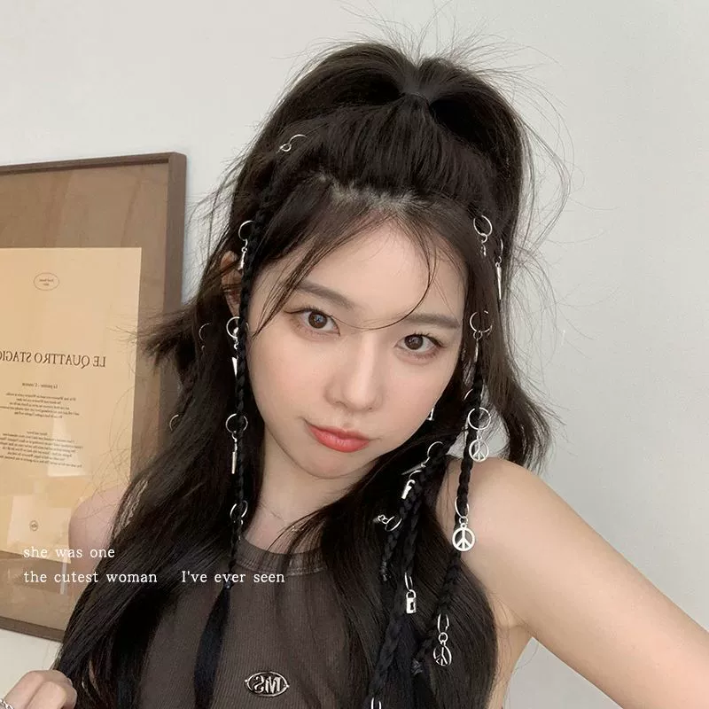 Дреды для наращивания волос, зажим для волос, хвостик с косичкой, боксёрский парик, аксессуар для волос, шпильки, интернет-знаменитость