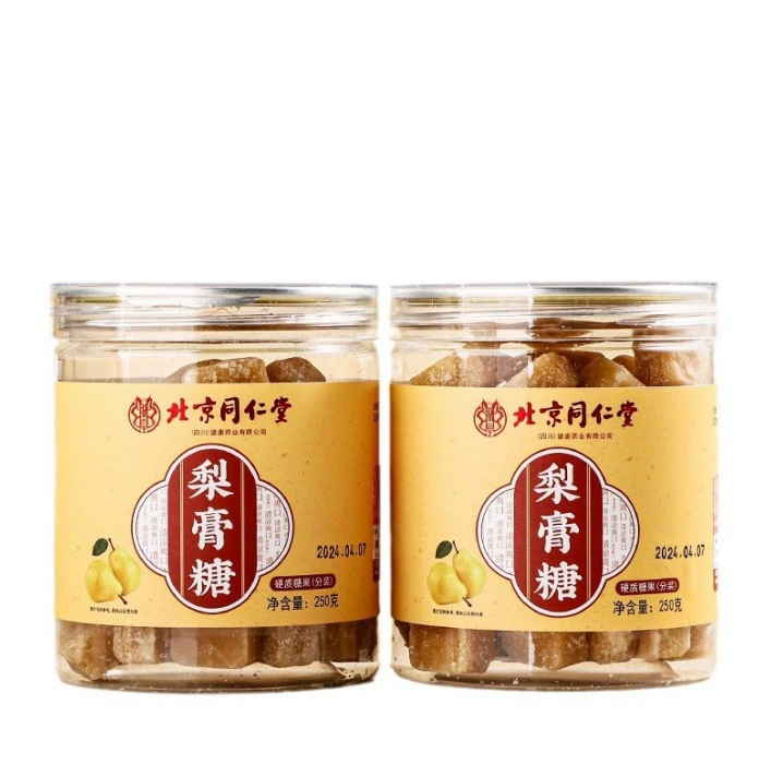 [8598] Пекин Tongrentang грушевый крем сахар прохладный горловый сахар осенний грушевый сахар ручной работы 250 г/коробка