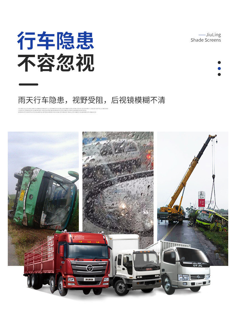 Rearview Mirror Rain-Proof Film, Anti-Fog Film, Anti-Glare Car Film, Reflector Wiper, Reversing Mirror, Waterproof Glass