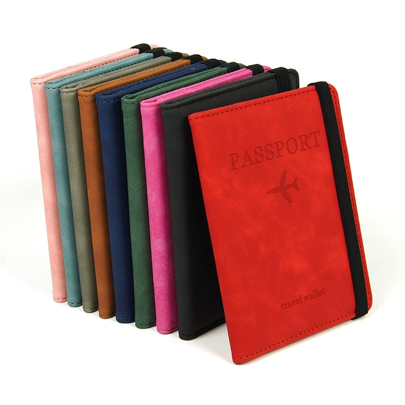 Polyurethane passport case, protective case for traveling, set, passport bag, anti-theft