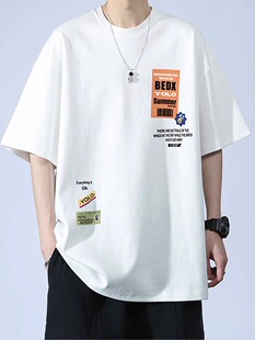 Trend cotton summer clothing, short sleeve T-shirt, with short sleeve, for teenagers