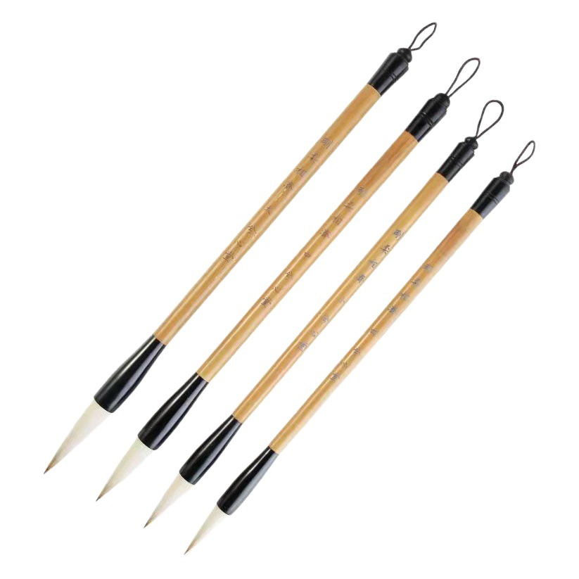 Pure Goat Hair and Mixed Hair Brush Set for Traditional Chinese Painting, Calligraphy Brush, Soft Brush Wholesale, Small Regular Script Brush, Fine Brushwork Painting, Business Gift