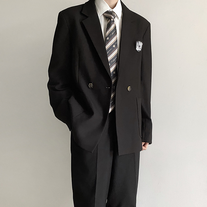 Japanese dk Boys Uniform Suit Coat Campus College Style Class Uniform School Uniform All-match Casual Suit for Students