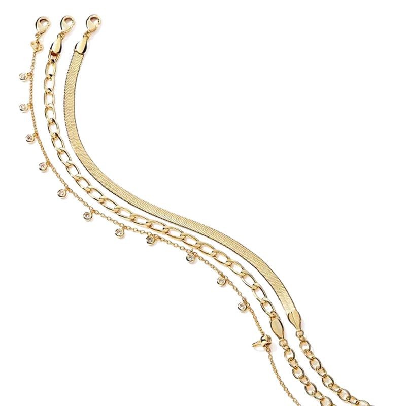 Minimalist Layered Bracelets Stackable Lightweight For Daily Look_voghion.com
