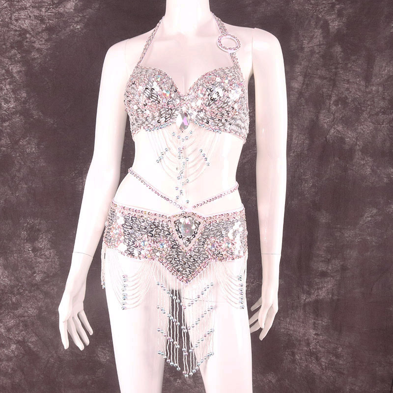 Ropa de danza India de gama alta ropa de danza del vientre 2023 primavera y verano sexy nueva ropa de práctica ropa de rendimiento falda de sujetador femenino