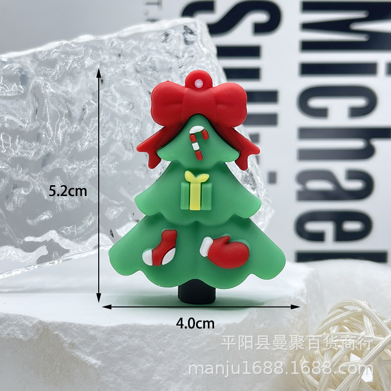 クロスボーダークリスマス立体人形キーホルダーペンダントクリスマス小さなギフトサンタクローススクールバッグペンダントクリスマスツリー|undefined
