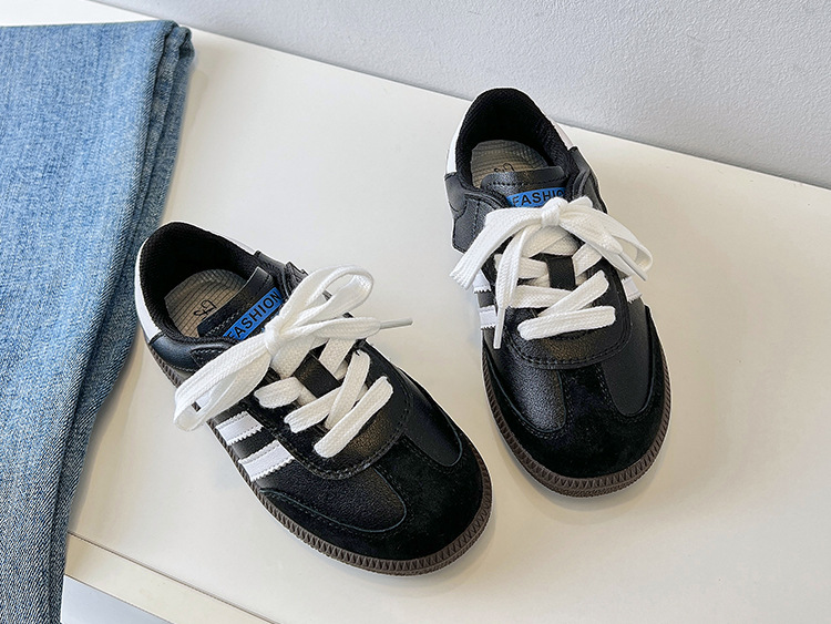 Herbst Neue Kinder Schuhe Mädchen Echtes Leder Dexun Kleine Weiße Jungen Leichte Rutschfeste Casual Forrest Gump_voghion.com