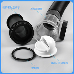 Factory-wholesale drain pipe odor-proof sink strainer with dual-function rubber head—suitable for both horizontal and vertical installations, featuring powerful drainage.