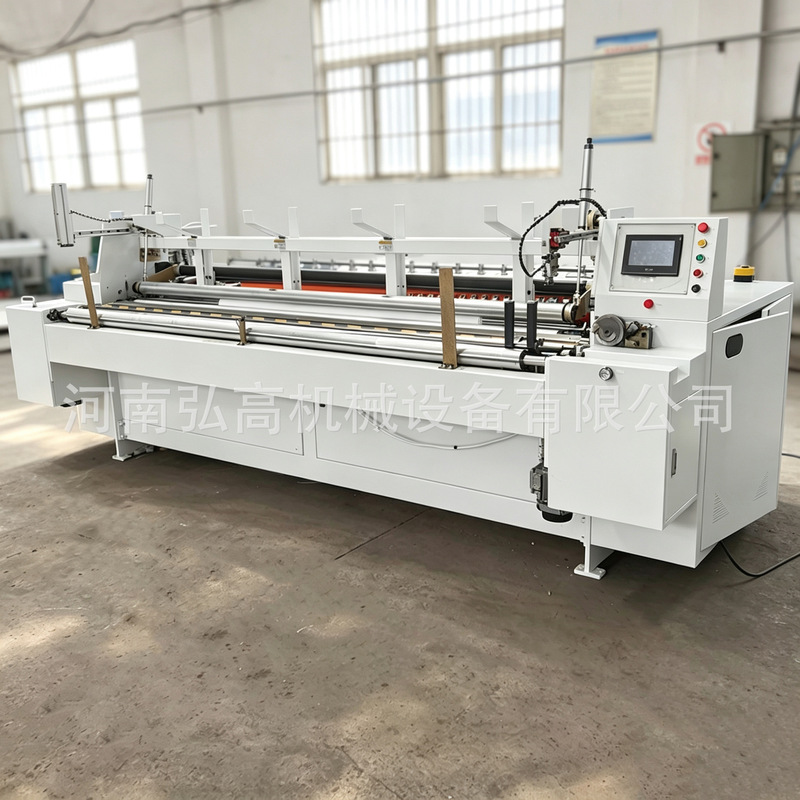 Complete set of equipment for toilet paper rewinding machines, including large-roll paper processing machines for producing hollow-core toilet paper rolls, and toilet paper production equipment