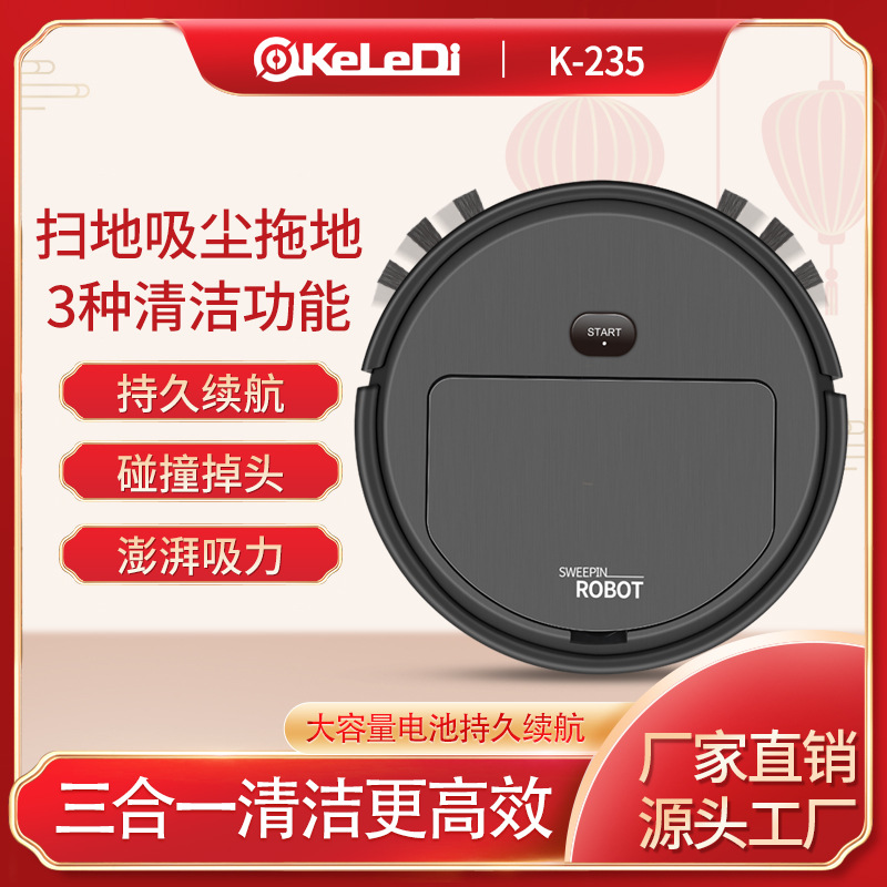 Koledi Cross-Border Household Wireless Sweeper Intelligent Suction, Sweeping and Mopping Three-In-One Cleaning and Charging Sweeping Robot
