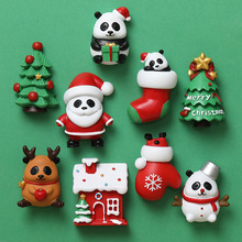 熊猫冰箱贴四川成都纪念品 圣诞节礼物树脂磁性磁贴礼品批发