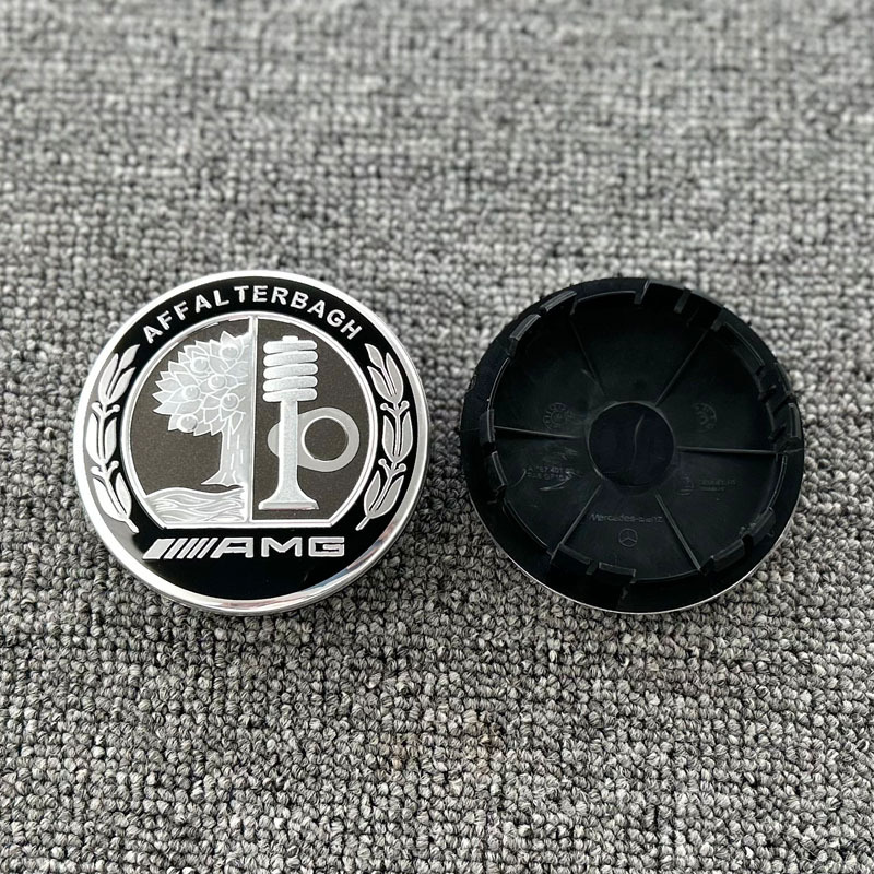 适用奔驰轮毂盖A级C级E级S级GL级B级V级 AMG巴博斯轮胎中心盖标志|undefined