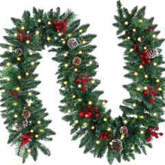 アマゾンクロスボーダー2.7メートル新品帯灯藤条クリスマス装飾品pvc材質クリスマスツリー活動ストラップ