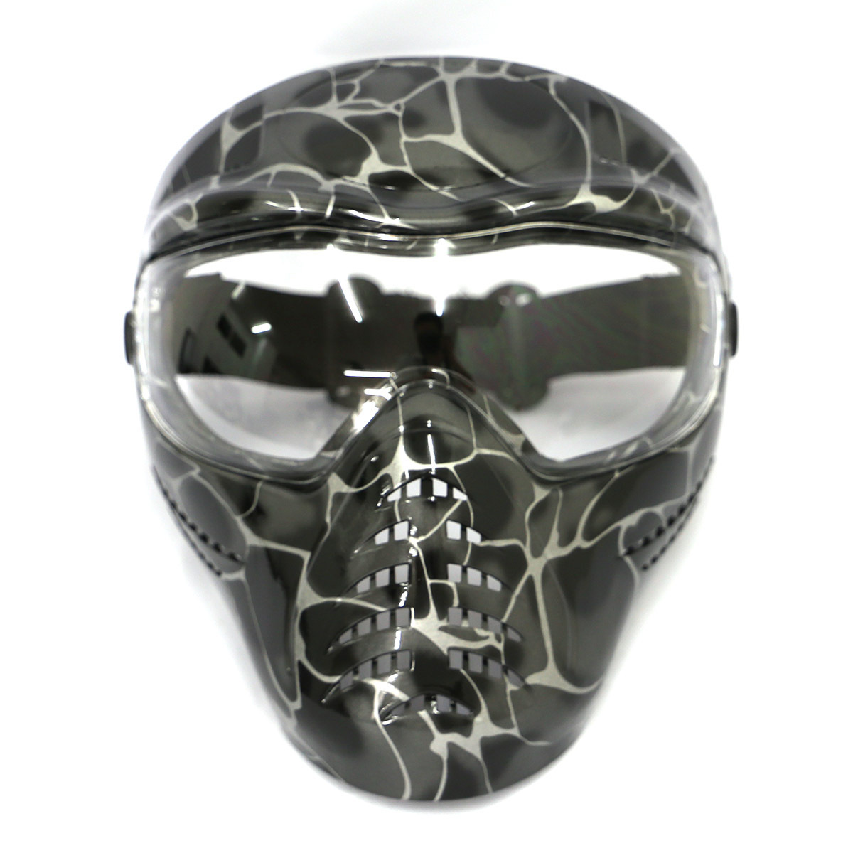 Negro estilo de la Serpiente paintball máscara real CS equipo campo medio paquete cara completa Protección Tiro Táctico Máscara Entrenamiento