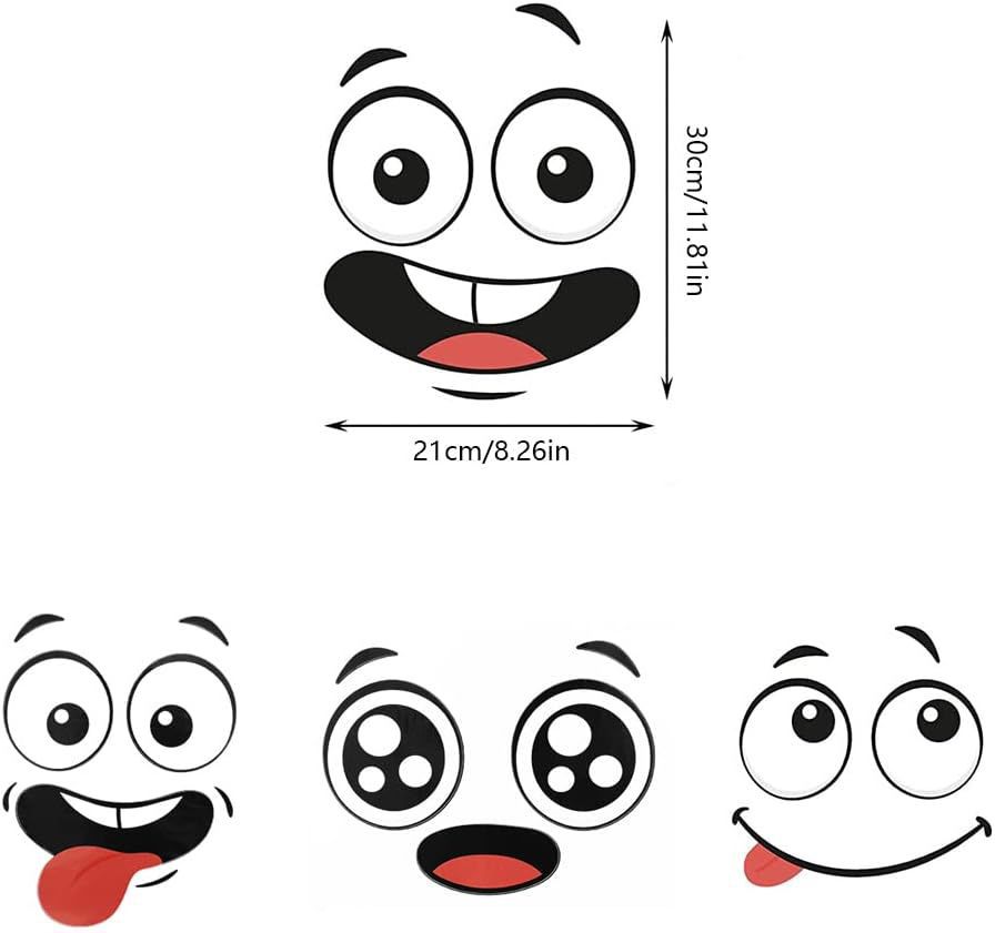 Smiley face autosticker voor raam en wanddecoratie_voghion.com