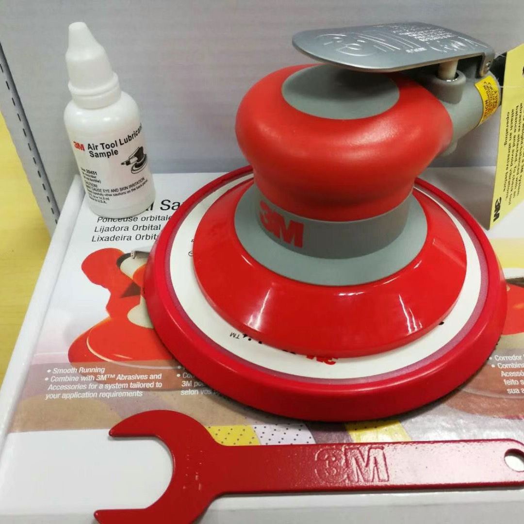 3M20317气动气动打磨机5寸抛光机砂纸机20331方形打磨机德国木工