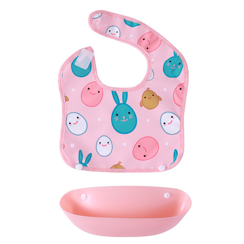 Baby Eating Apron Waterproof and Mess-Proof Bib Summer Thin Children's Cover-Up Clothing Nappy Protecting Infant Mealtime Bib