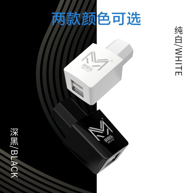 源头工厂电动车5V1A手机充电器 骑行户外双口USB插头快充转换器|undefined