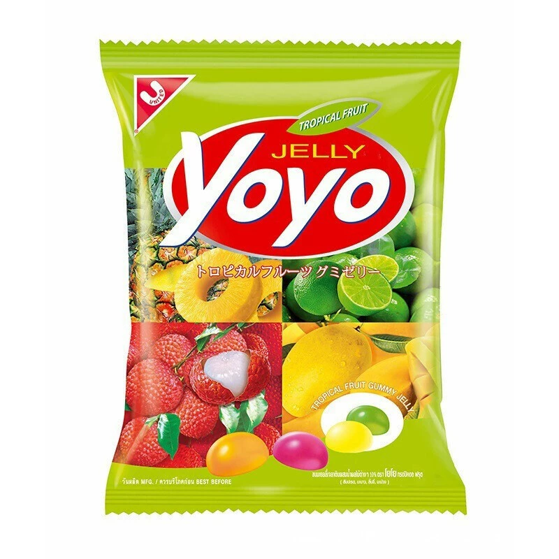 Import yoyo, strawberry, complex eraser, Thailand, chewy candies
