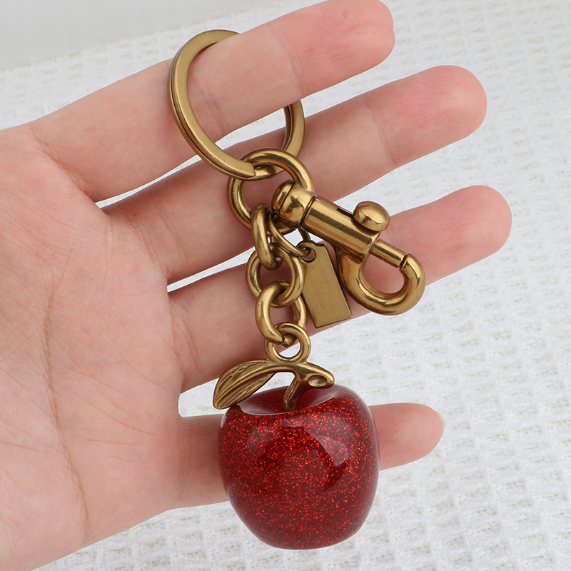 56g Weight Bag Charms Bag Accessories Type 1 Piece Quantity Holiday, Daily Occasion Resin Material Fruit Pattern Simple Style Style 1 Piece Resin Fruit Bag Charms 无