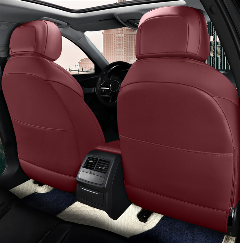 Car Seat Covers, Special Car Seat Cushions, Universal Seat Covers for All Seasons, Five-Seater Full Surround Pu Leather Car Seat Cushions