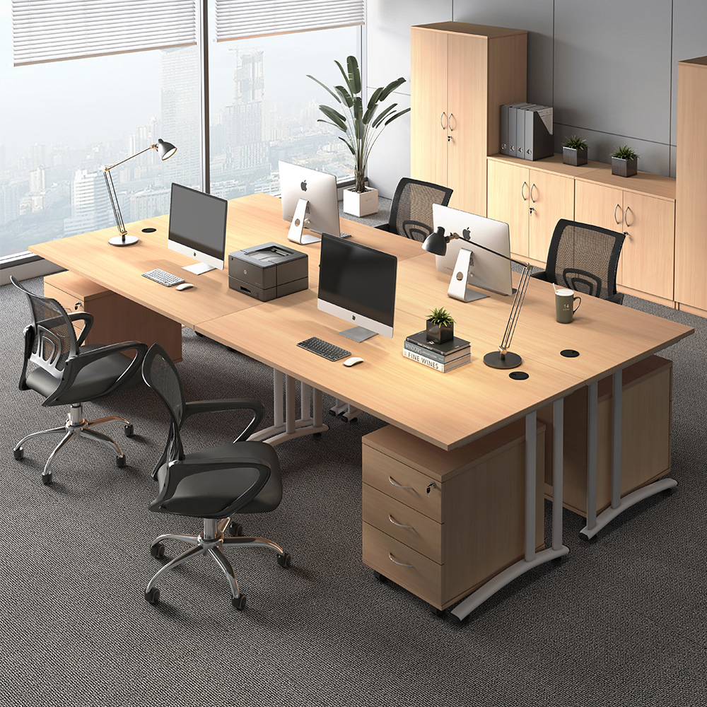 Mesa de oficina para personal de escritorio mesa de computadora de negocios de escritorio mesa de entrenamiento en el hogar mesa de personal moderna