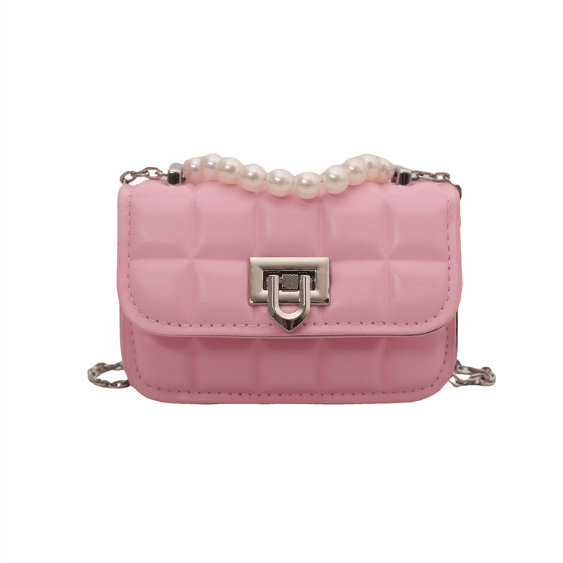 Elegante borsa a tracolla piccola a quadri per donna versatile_voghion.com