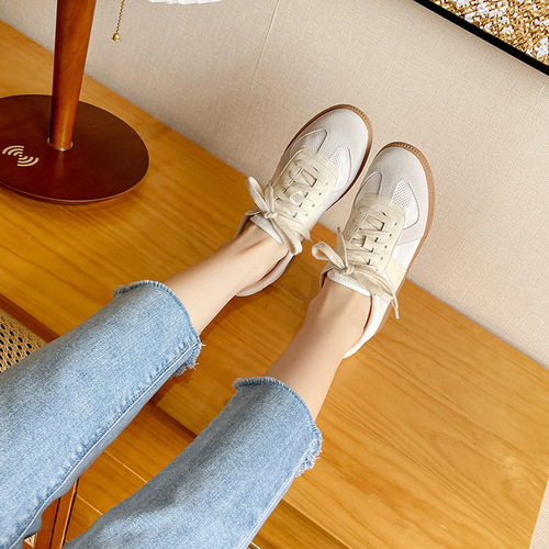 Puma Mom Su Yin Yin Leather Training Shoes Women's Mesh Shoes Breathable Forrest Gump Shoes with Hidden Heel Thick Sole White Shoes Casual Shoes