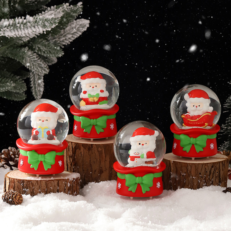 Varias Bolas de Cristal Luminosas con Diseños Creativos y de Dibujos Animados, Adornos Decorativos de Gran Venta, Regalo para Fiestas, con Luz, Mayorista