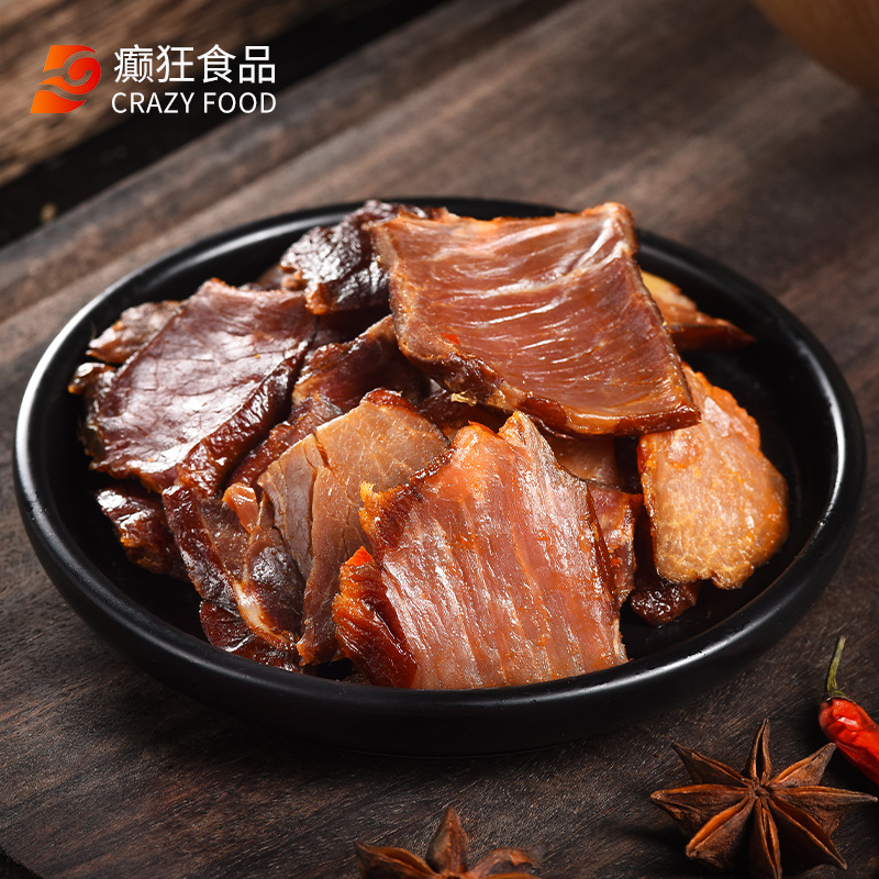 癫狂 猪肉脯网红零食小吃休闲食品解馋推荐蜜汁味猪肉干108g|ru