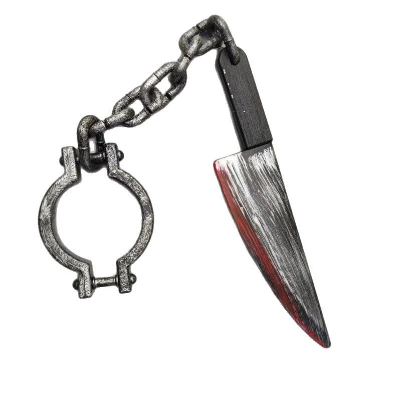 Juguetes de Halloween para adultos y niños armas de cadena Dios falca cuchillo de fruta cuchillo de cocina armas de plástico accesorios de decoración