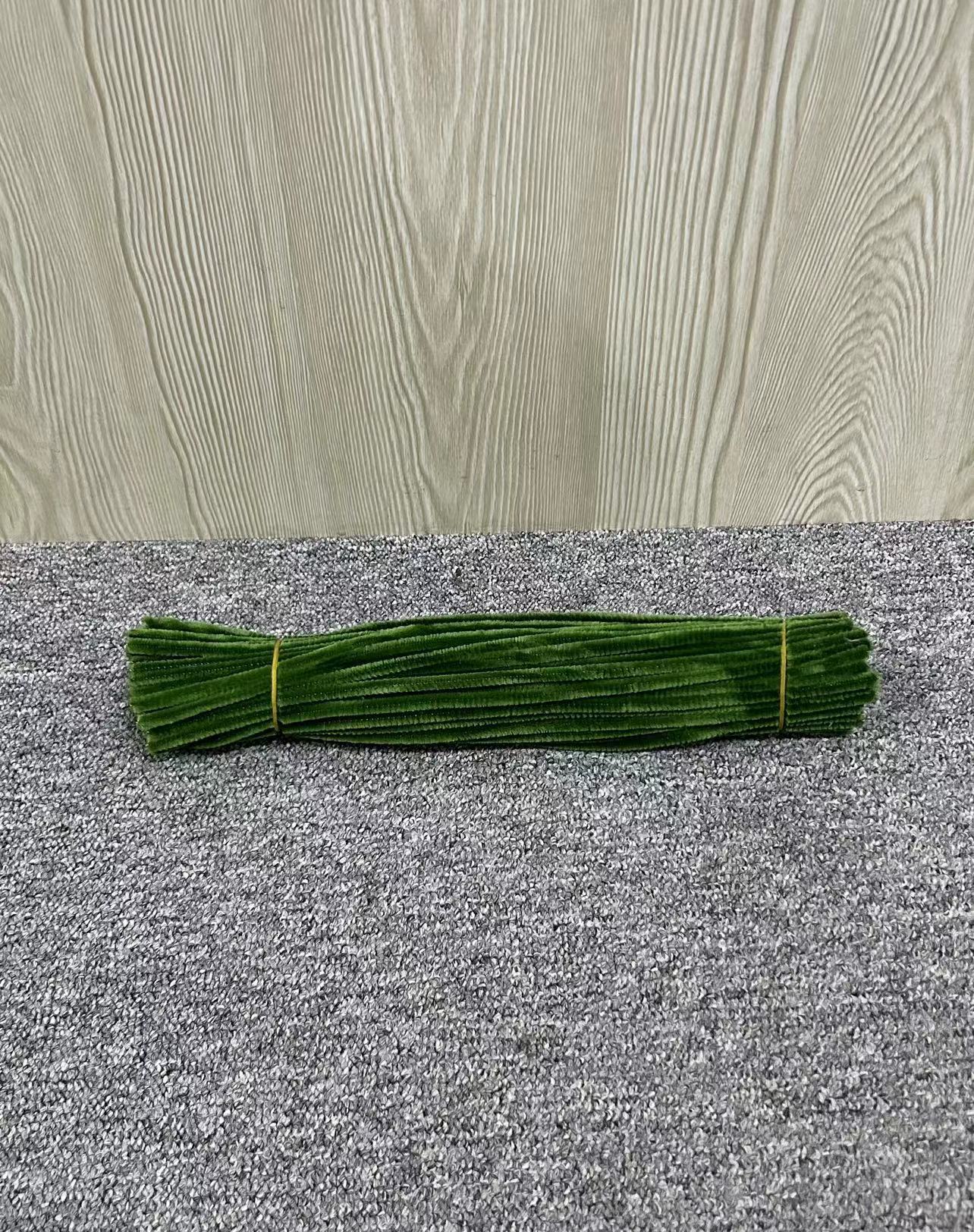 Colorido Raíz de lana Twist stick tira de lana accesorios de arcilla jardín de infantes DIY material hecho a mano limpiador de tuberías