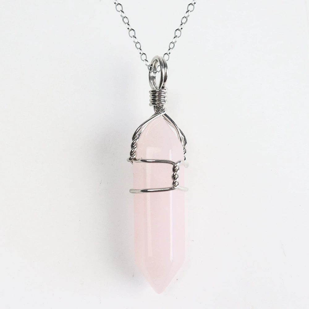 (Cross-border trading), copper hexagonal accessory, crystal pendant, necklace, ebay