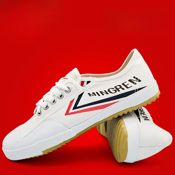 Double Star track shoes canvas tendon bottom running shoes men's and women's training shoes high school entrance examination sports examination shoes sports white shoes