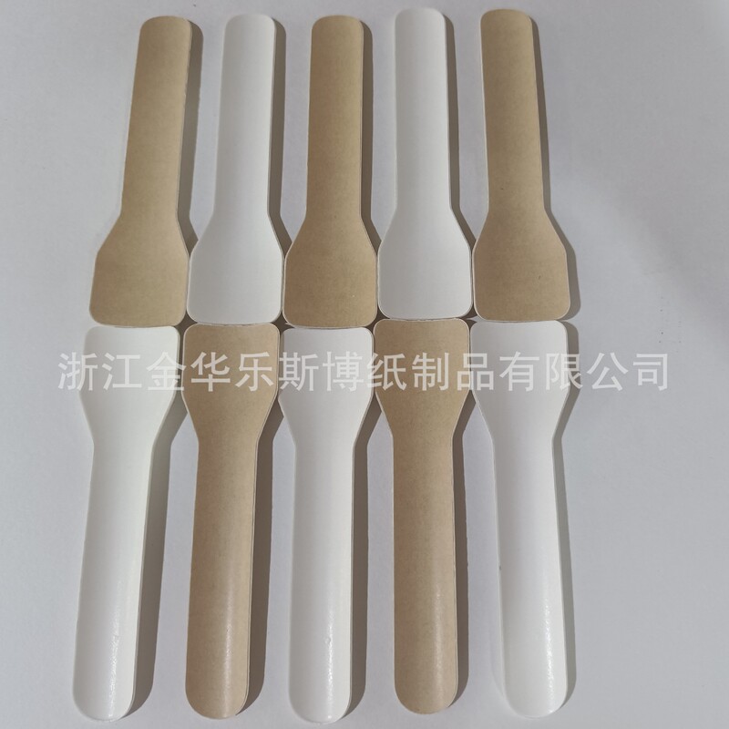 Disposable Eco-Friendly Biodegradable Ice Cream Paper Spoon, Dessert Tasting Square Spoon, Thickened and Hardened, Cross-Border Export Disposable Eco-Friendly Biodegradable Ice Cream Paper Spoon, Dessert Tasting Square Spoon, Thickened and Hardened, Cross-Border Export