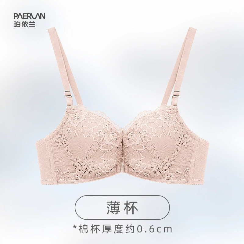 珀依兰 Lace push up bra, bra top, wireless bra, underwear, beautiful back