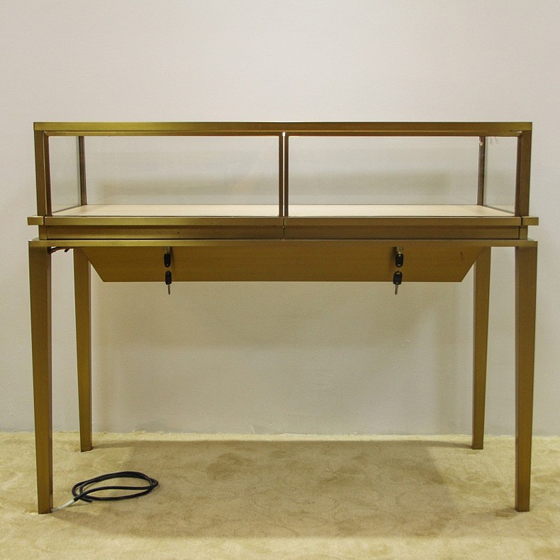 珠宝首饰展柜奢侈品电镀玉器商场简约风格展示柜精品多功能柜台