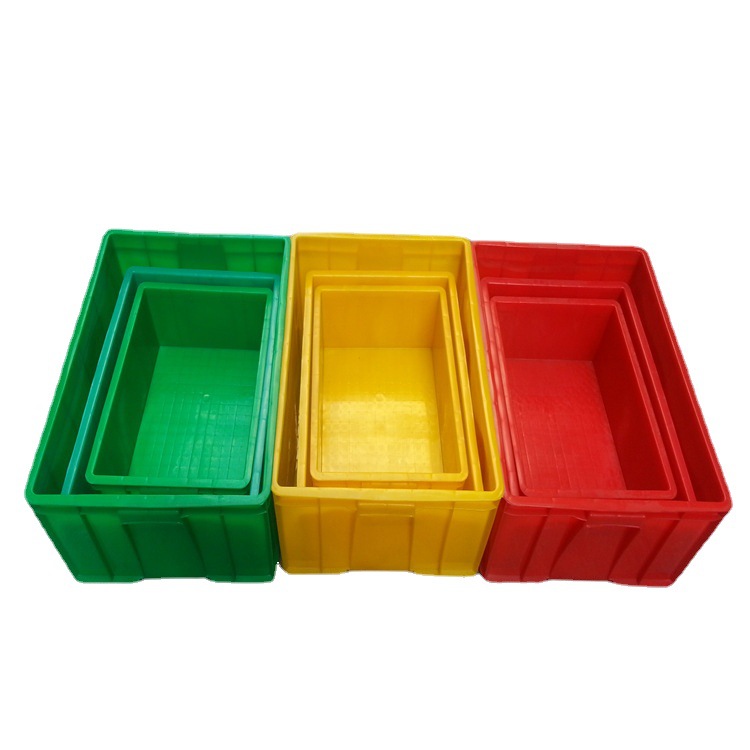 周转箱物流仓库货运塑料收纳胶箱物料平口箱工具塑料箱子零件盒