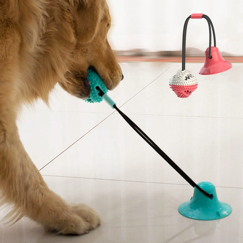 Игрушка для собак на присоске Amazon, дозатор лакомств для прорезывания зубов, мяч из TPR, устойчивый к жеванию, для чистки зубов собаки PetMolar