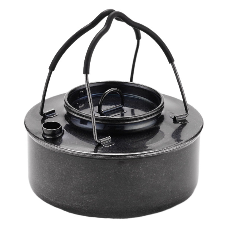 0.9L hervidor de agua portátil acampar al aire libre de acero inoxidable de calidad alimentaria hervidor de agua