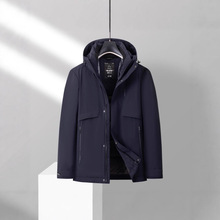 龙达【专柜同款】男士时尚连帽加厚保暖羽绒服ET16373D1